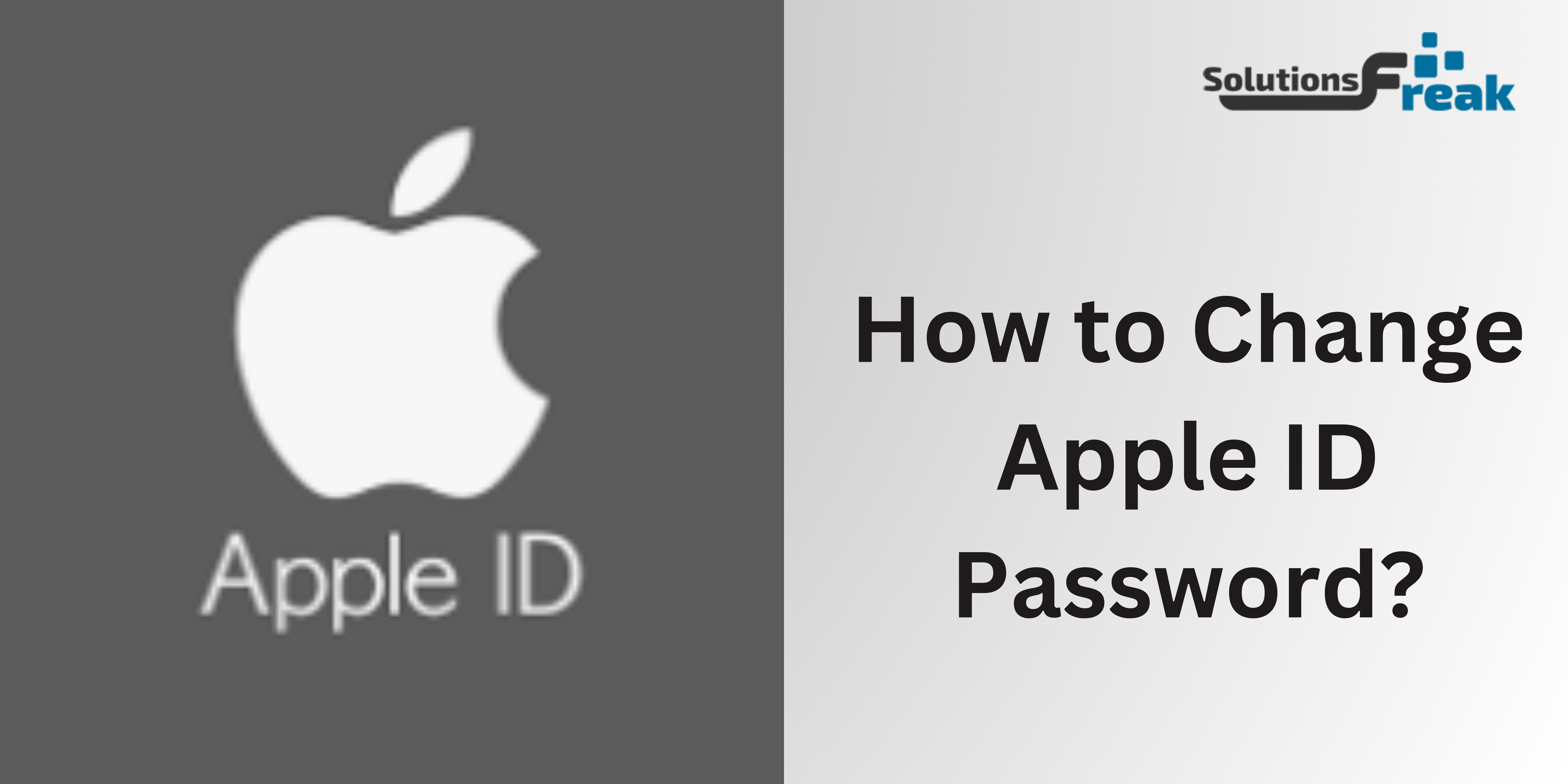 How to change Apple id Password